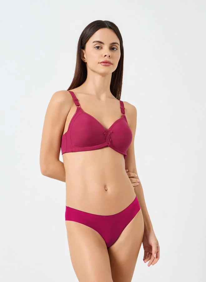 تايك تو حمالة صدر سادة بحشوة وبدون أسلاك وتفاصيل شرابات